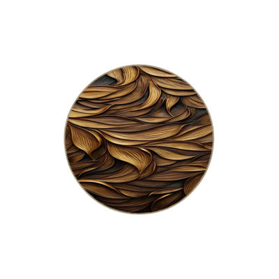 Azura Brown Floral Washable Indoor/Outdoor Area Rug