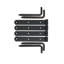 6-5/8" Extended Flush Connecticut Shutter Hinge Set