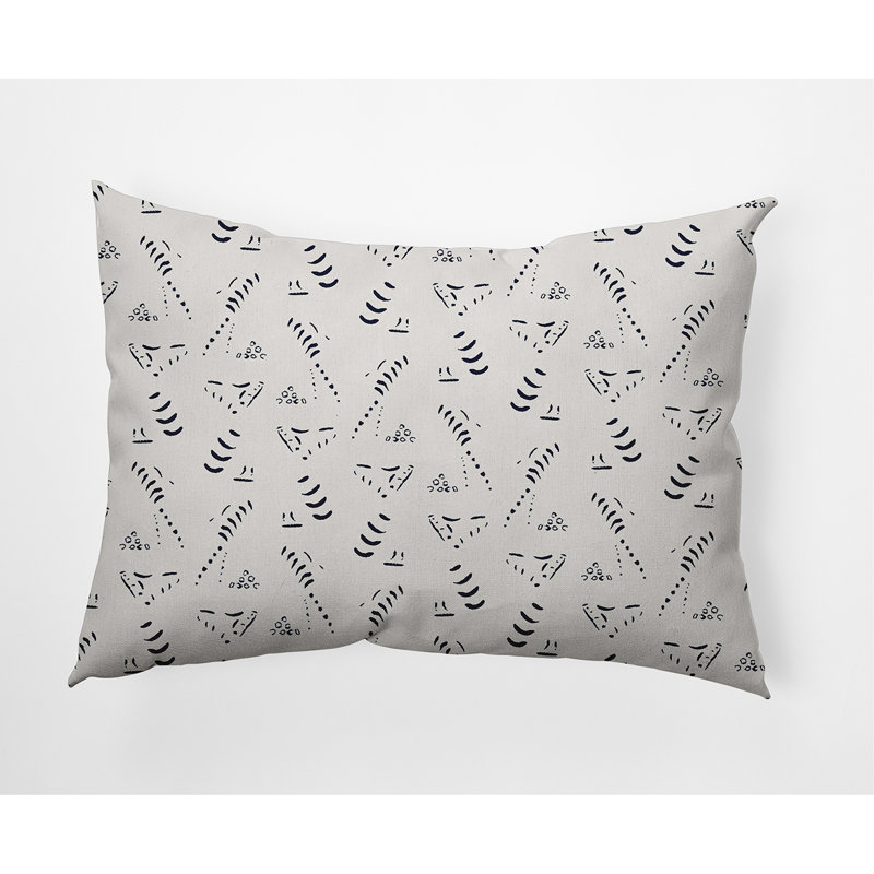 Housse de coussin rectangulaire d’extérieur/insert, Bleu marine
