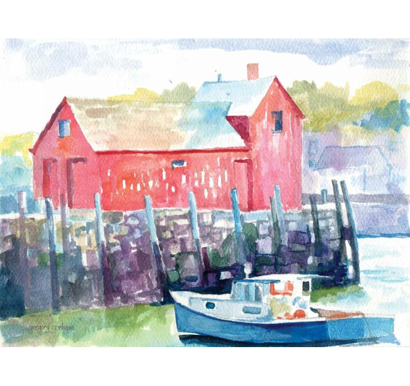 «Breakwater Bay Gorham, Gregory», reproduction d'art sur toile tendue: Cape Ann, H 28 po x l 36 po