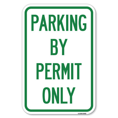 Parking By Permit Only/23453