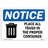 Osha Notice Place All Trash in The Proper Container Sign