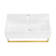 Claire Ceramic Rectangular Wall Mount Bathroom Sink with Overflow