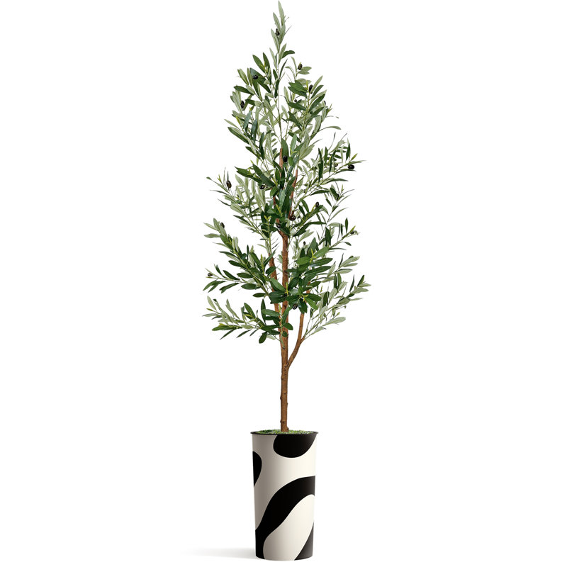 45 po olivier artificiel en pot, H 68 po x l 13 po x P 13 po