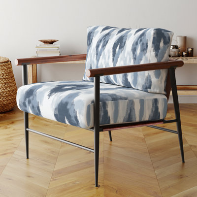 Chaise d'appoint moderne - Fauteuil Ikat Mist