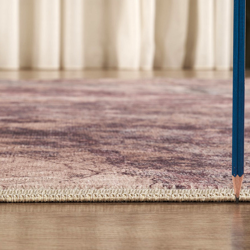 Tapis artistique, Rectangle 5 pi 3 po x 7 pi 3 po, Brun