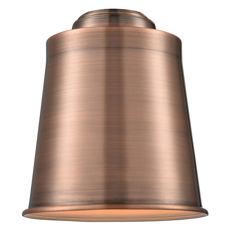 Franklin Restoration - Amiliyah - 1 Light 5" Cord Hung Mini Pendant - On-Off Turn Switch - LED Bulb - Shade, Antique Copper