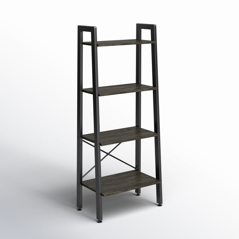 Poff Ladder Bookcase, Gray