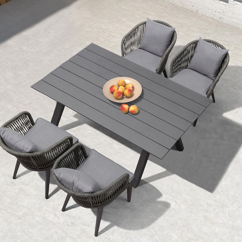 Ensemble de salle à manger 5 pièces pour patio