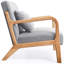 Chaise avec accoudoirs de lecture rembourrée Comfy-556028728