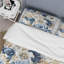 Blue And White Exotic Floral Canvas - Ensemble de housse de couette à motif floral-1720346809