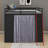 Full Size Wood Loft Bed With,Wardrobe,Shelves,Blackout Curtains,And RGB Lights-1874124145