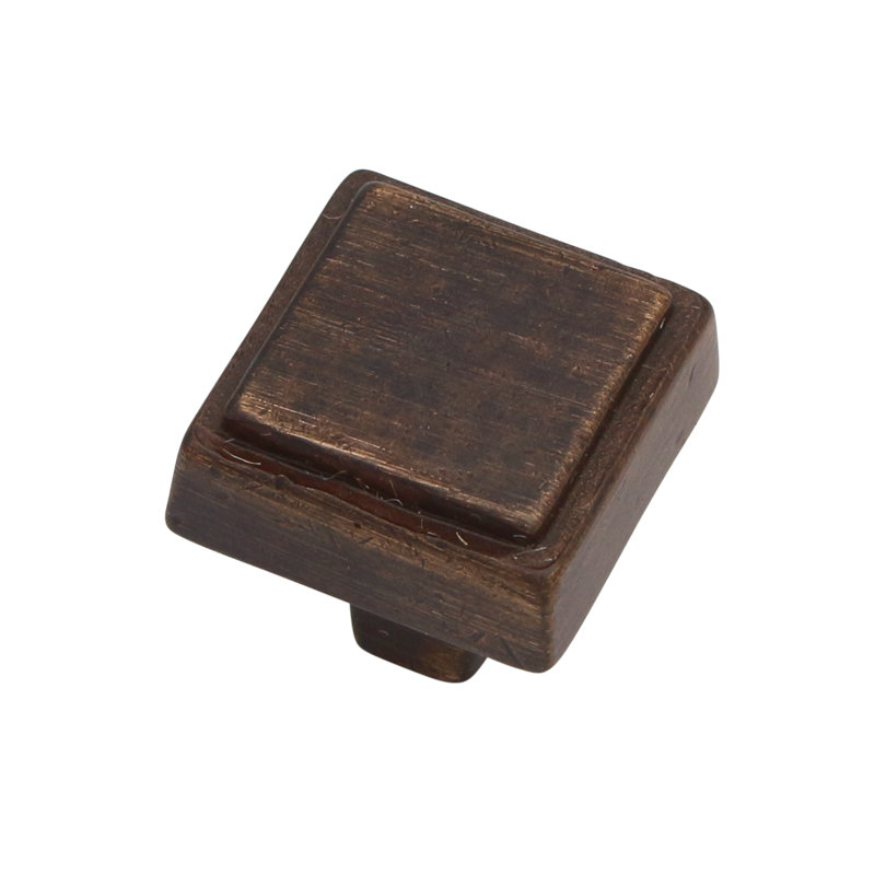 Profilo Square Knob, Light Bronze