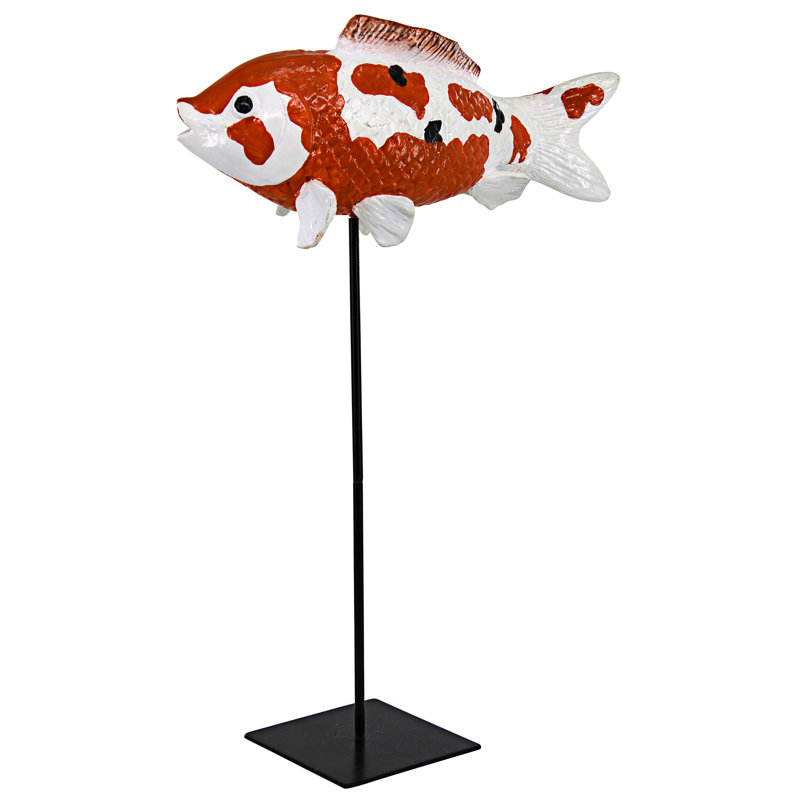 Japanese Floating Koi Animals Figurines & Sculptures