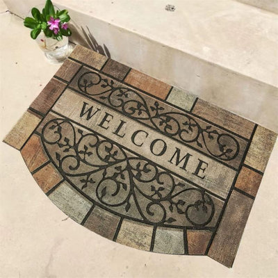 Welcome Door Mats 24"x36" Heavy Duty Front Door Mat Outdoor Large Doormats with Non-Slip Rubber Backing Outdoor Welcome Mats for Front Door Entryway,G