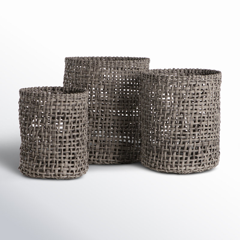 Constantine Plastic Decorative Basket, Natural