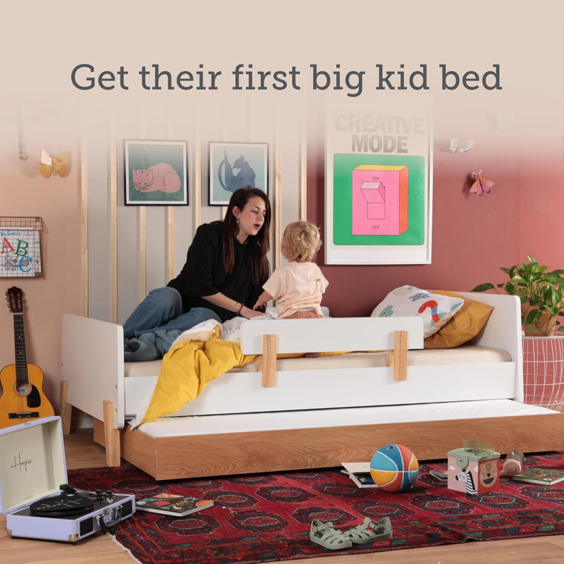 Fun Twin Bed, White/Natural