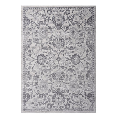 5X7 Grey/Silver/ Nursery Area Rug - Non-Shedding, Stain , Nurtures Young Minds Complements Your Home Style