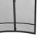 Pare-étincelles en fer 1 panneau Regina 38 po x 32 po, finition noire-460545666