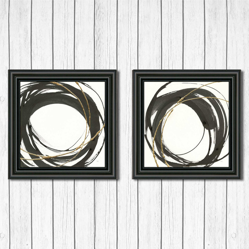 "ENSO III" par Chris Paschke-ensemble de 2 reproductions d’art encadrées sur papier