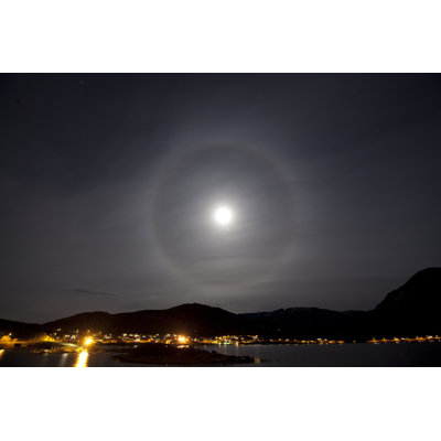 Moon Halo Over Tromso by Antonyspencer