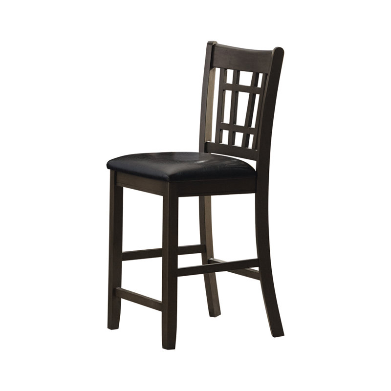Flavio Upholstered Faux Leather Counter Stool