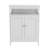 Bathroom Standing Storage With Double Shutter Doors Cabinet-White
