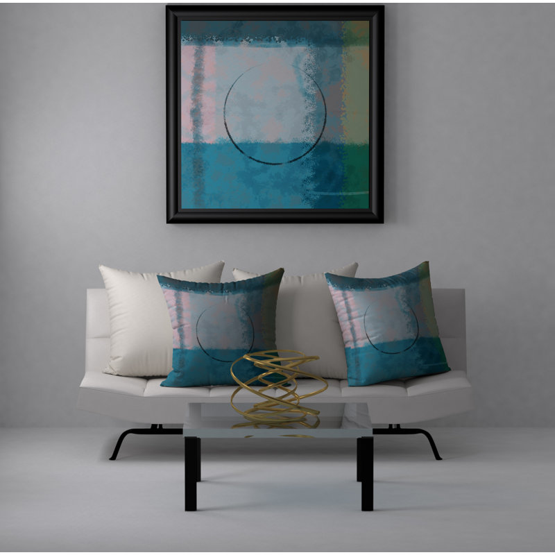 Housse de coussin décorative carrée impressionnante et insert, 20 po x 20 po