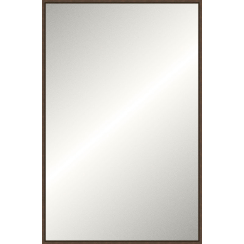 Floater 2 Solid Wood Mirror, 35.25" x 23.25", Bronze, Rectangle