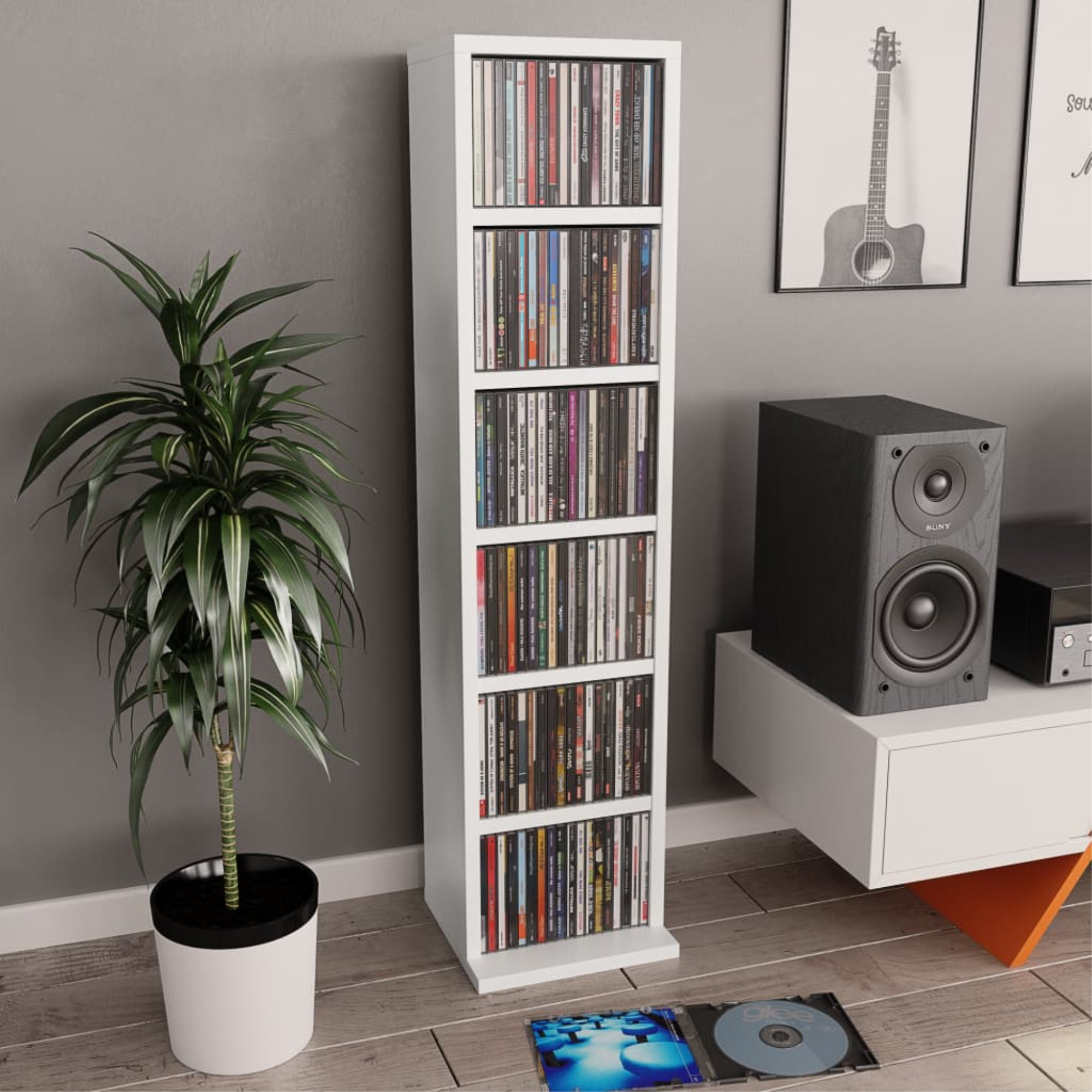 Record Storage Organizer for 70 Vinyl Albums with Metal Rack - China Storage  Rack and Shelf price