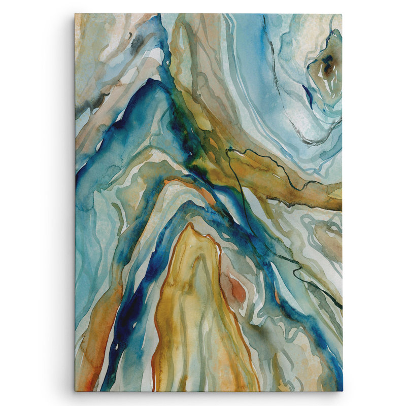 «Geo Formation I» par Carol Robinson, reproduction sur toile, H 36 po x l 48 po x P 1,5 po