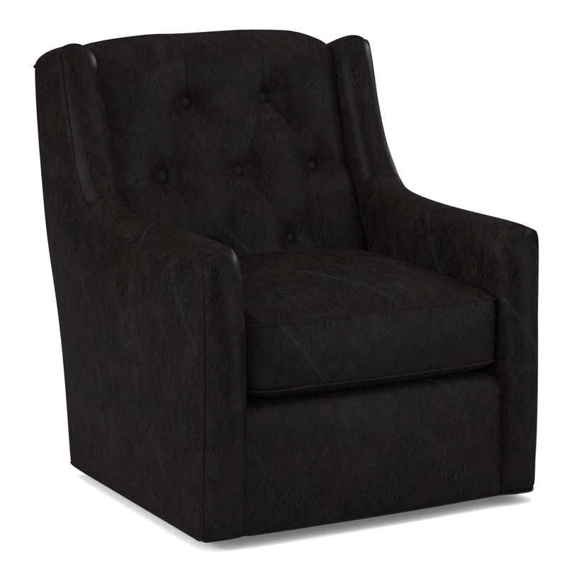 Swivel Tufted Armchair, Applause Bajah Ruby