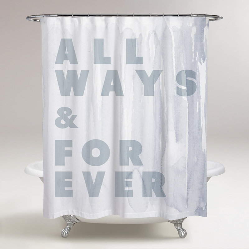 Rideau de douche simple Lombardo Allway and Forever