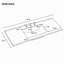 Ensemble de meuble-lavabo flottant mural 48 po avec lavabo composite, 3 tiroirs et tablette ouverte