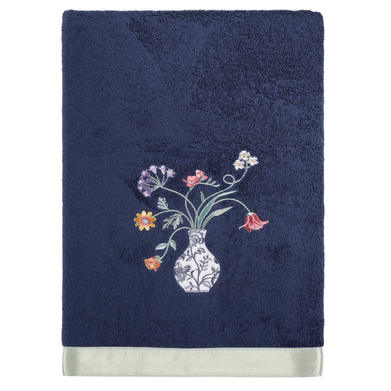 3 Piece Turkish Cotton Towel Set, Marine