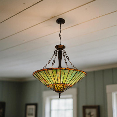 23.6" - 5-light Head Umbrella Suspension Pendant - Adjustable Length/e26 Base/wall Controls