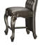 Chaise capitonnée à hauteur de comptoir Platinum (ensemble de 2)