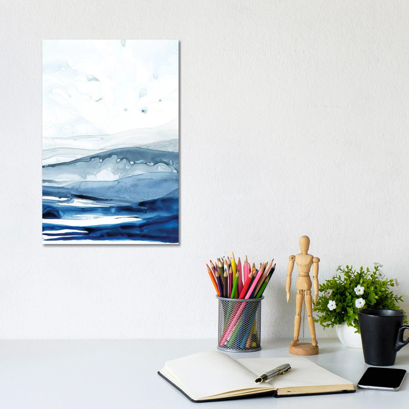 Azure Arctic II by Grace Popp - Wrapped Canvas Painting, 20.32 cm H x 30.48 cm W