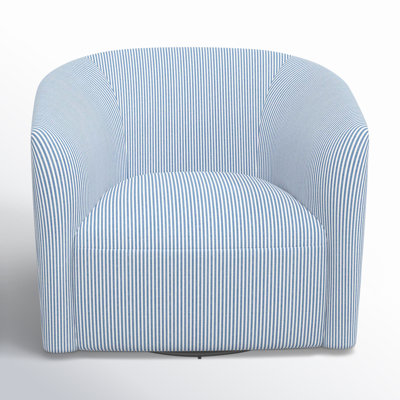 Fauteuil demi-tonneau pivotant rembourré Marita