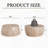 34.6" Round Drum Coffee Table – Modern Wood Grain Finish For Small Living Rooms-274900583