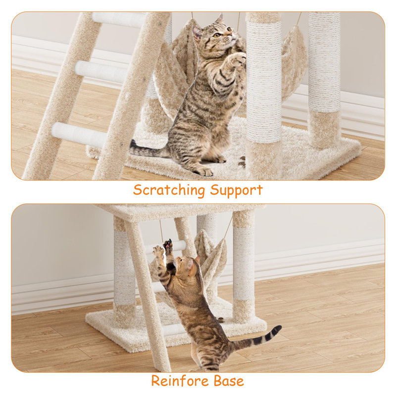 55In Cat Tree Tower Kitten Condo Scratching Post