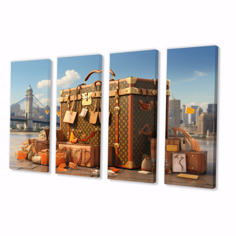 Louis I Emblématique Voyage I sur toile, 4 pièces