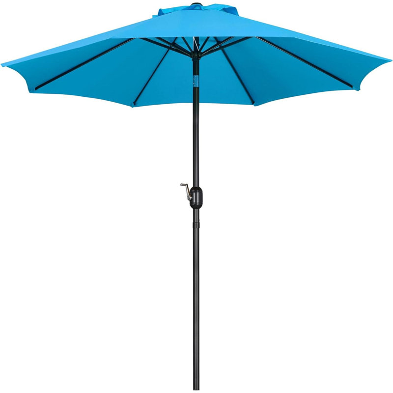 Parasol de marché de 102,8 po avec manivelle Halpert Halpert