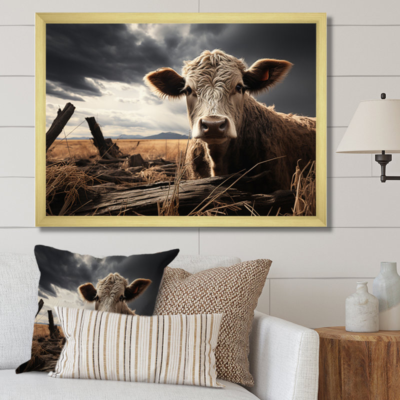 Clever Silent Watch II - reproduction sur toile, H 30 po x l 40 po x P 1,5 po, Encadrement doré
