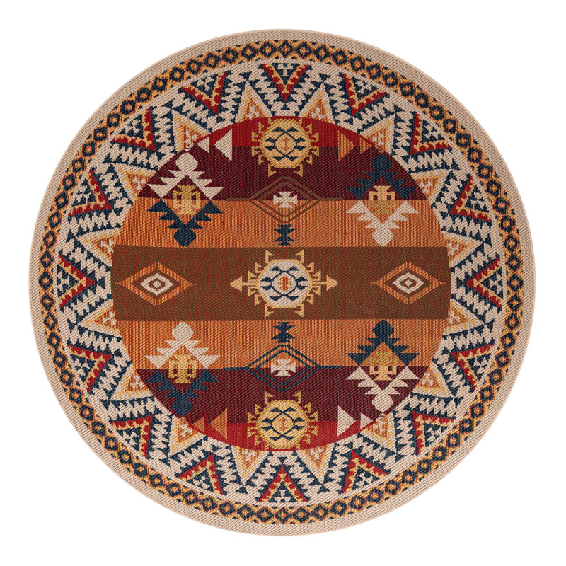 Tapis intérieur / extérieur Ciudad Marlenia, Rond 7 pi 10 po