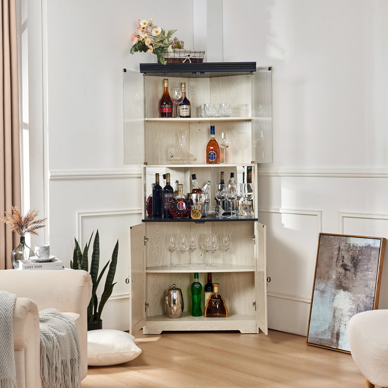 Armoire de rangement haute autoportante, Blanc