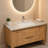 White Ceramic Undermount Bathroom Sink with Overflow and Smooth Non-Porous Surface
