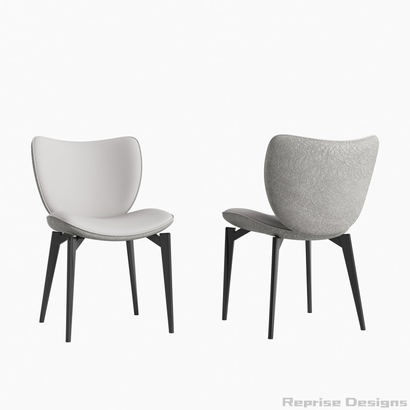 Ensemble de 2 chaises de salle à manger en cuir synthétique