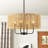 4 - Light Dimmable Drum Chandelier