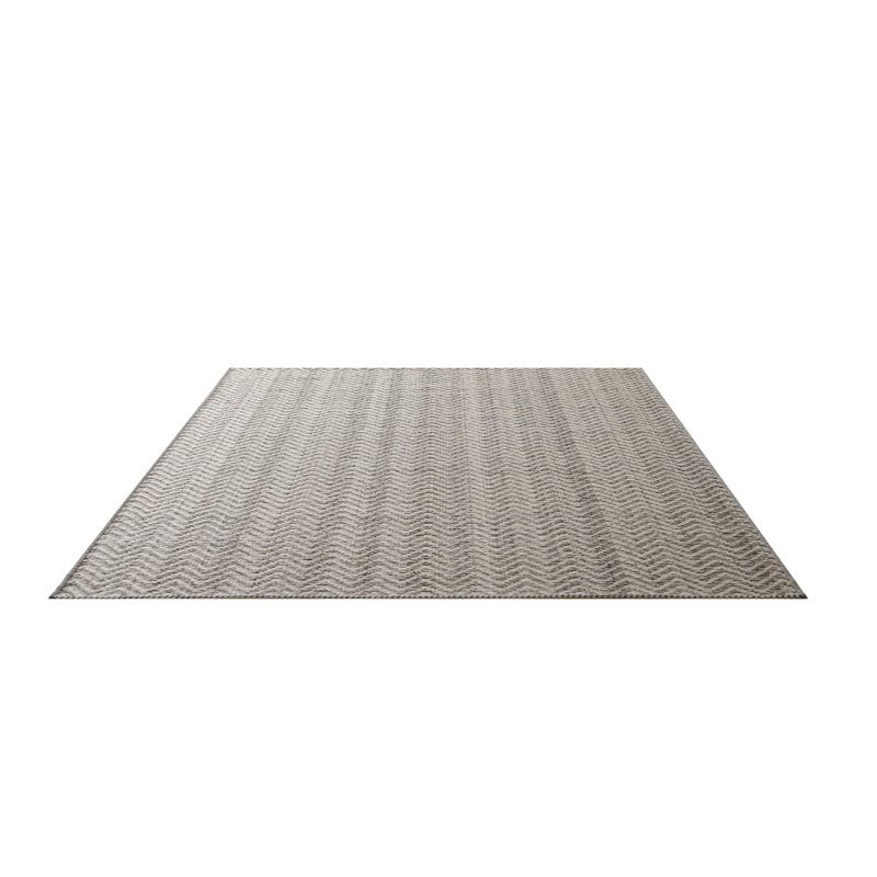 Oliwier Chevron Hand Woven Indoor / Outdoor Area Rug, Rectangle 140 x 200cm